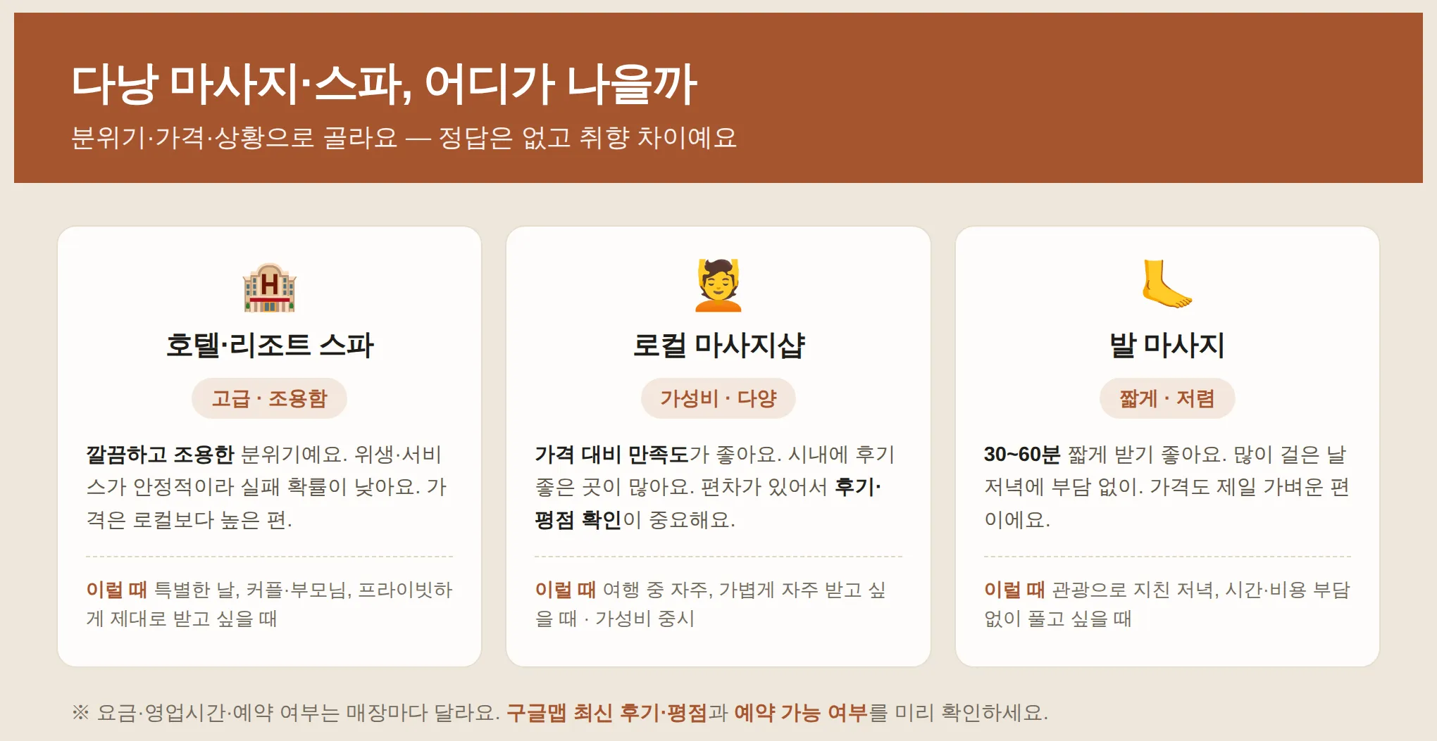 다낭에서 마사지가 유독 만족도가 높은 이유